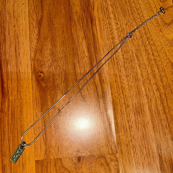 Authentic Dior Logo Pendant with Chain - Picture 2 of 7